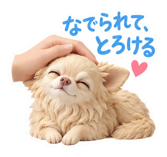 なでられて、とろける