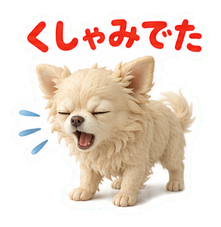 くしゃみでた