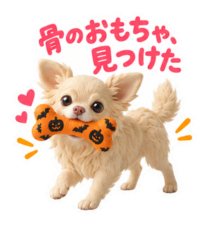 骨のおもちゃ、見つけた