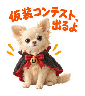 仮装コンテスト、出るよ