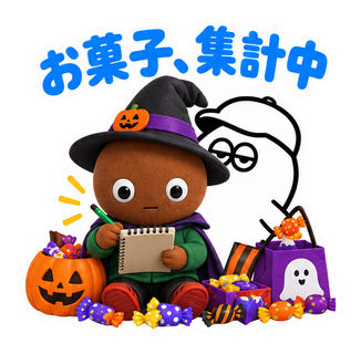 お菓子、集計中