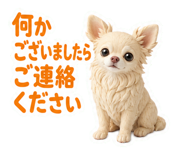 何かございましたらご連絡ください