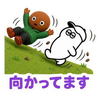 向かってます