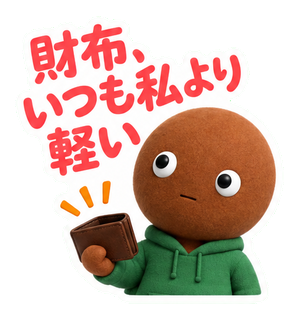 財布、いつも私より軽い