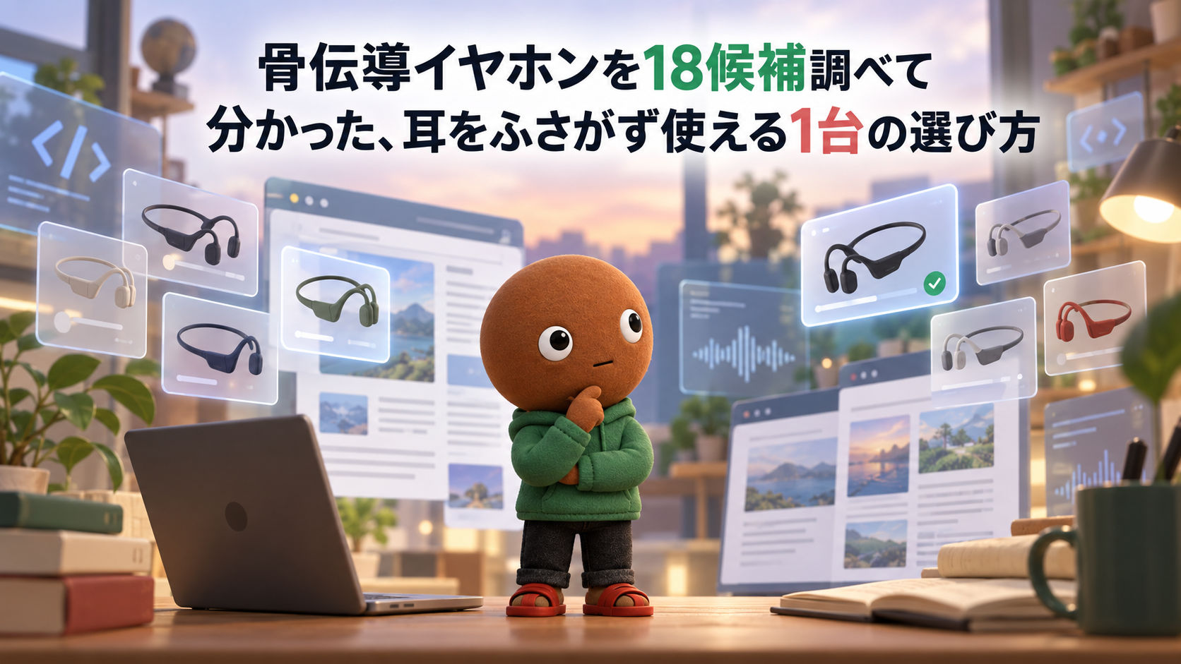 骨伝導イヤホンを18候補調べて分かった、あなたに合う1台