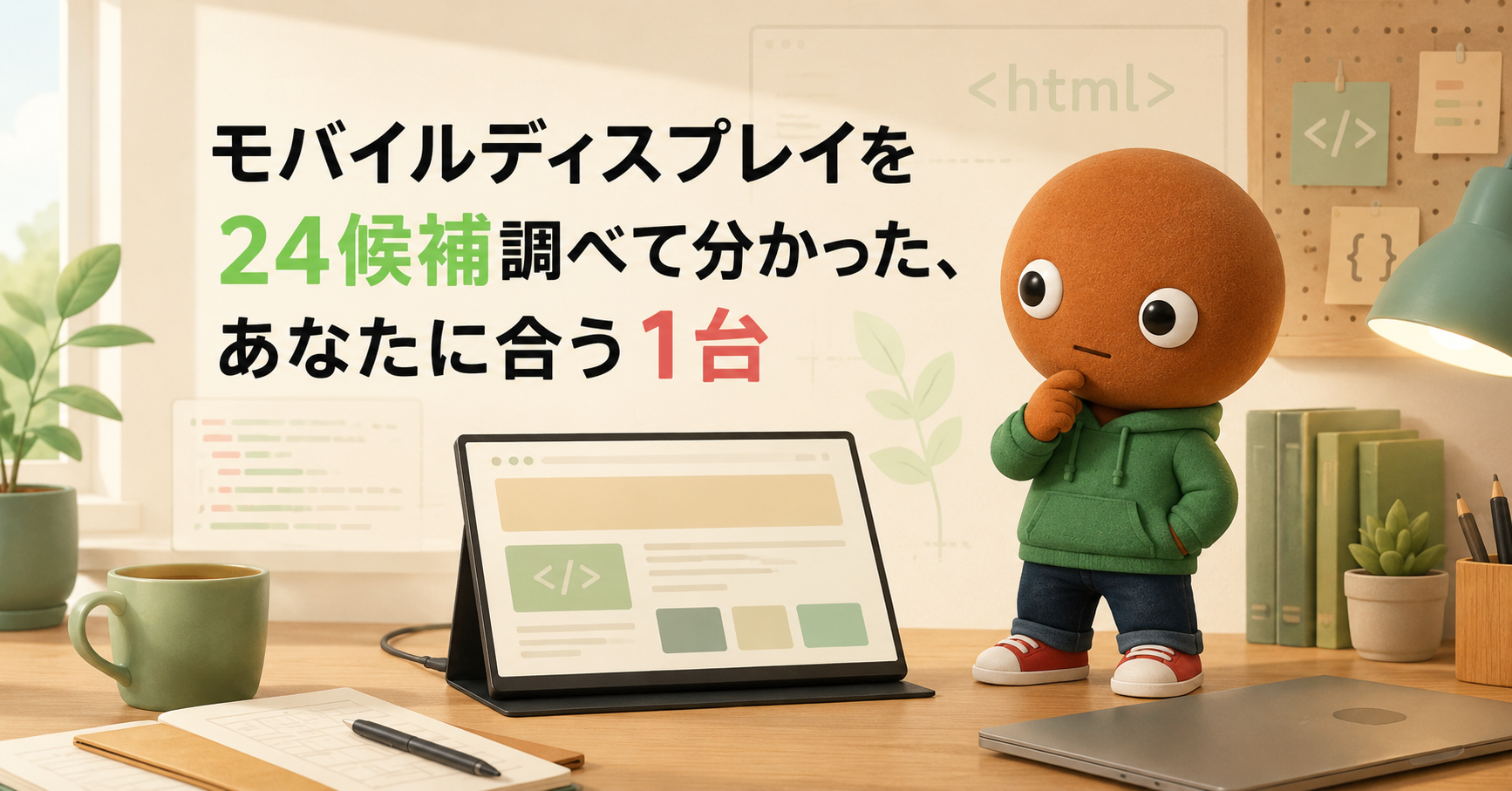 モバイルディスプレイを24候補調べて分かった、あなたに合う1台