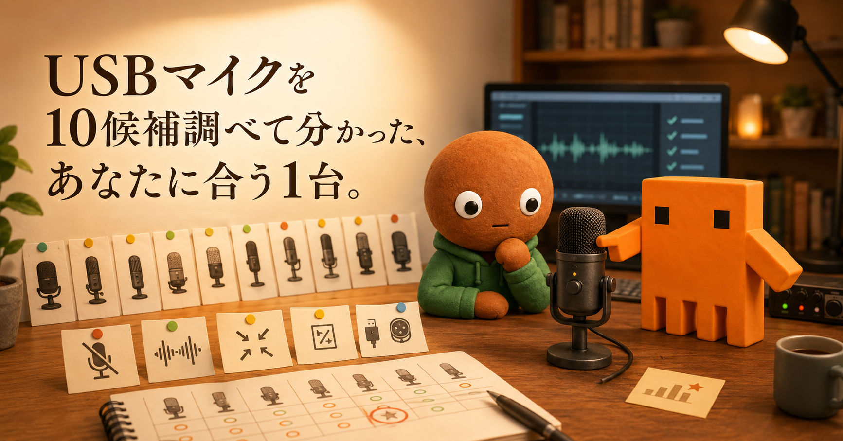 USBマイクを10候補調べて分かった、あなたに合う1台